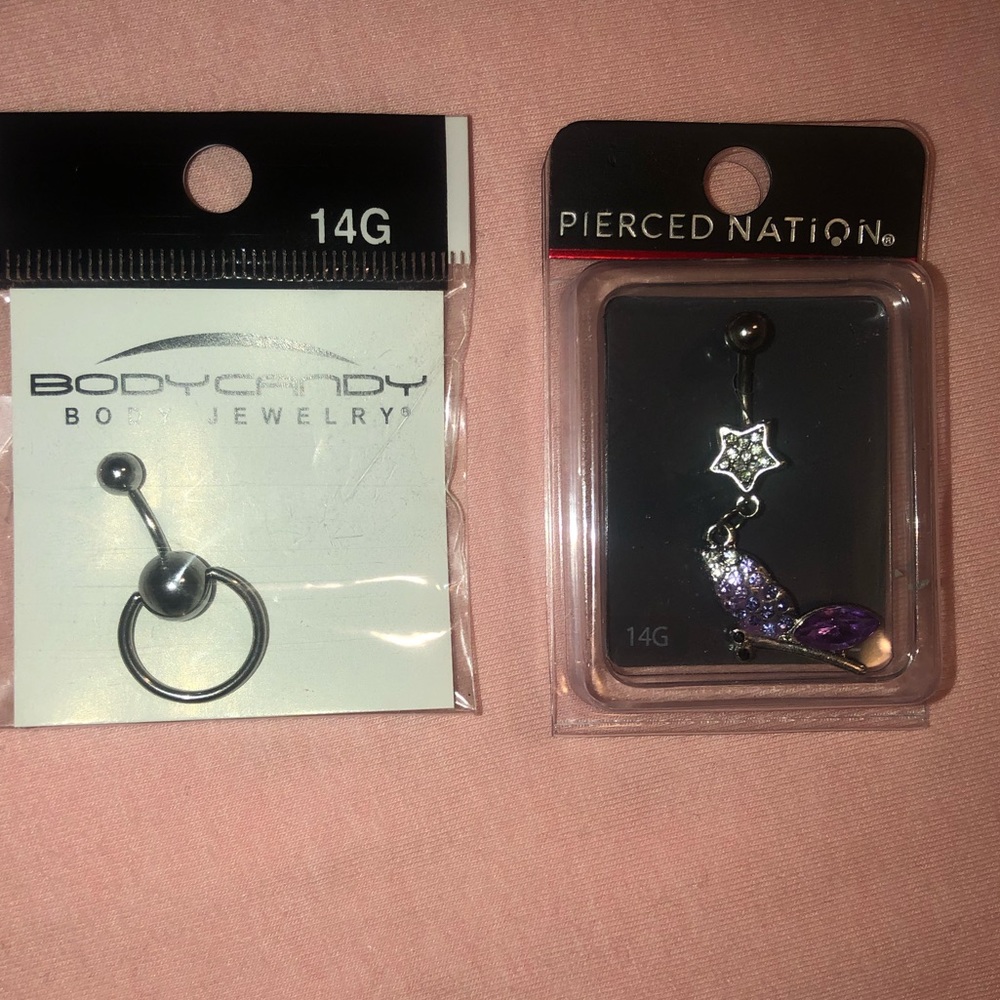 🦋 2 Belly Rings 🌝 - Picture 4 of 5